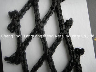 Porcellana peschi le reti da pesca di cattura dell'HDPE del PE eccellente nero singole/doppio annodato fornitore